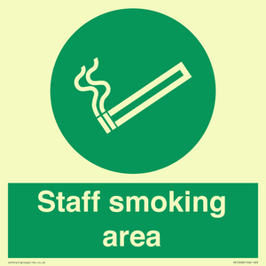 Staff smoking area